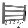 4   Towel Warmer Rack Smart Touch Control Wall Mounted Towel Heater Rack for Bathroom Gray Right Line 45x35cm