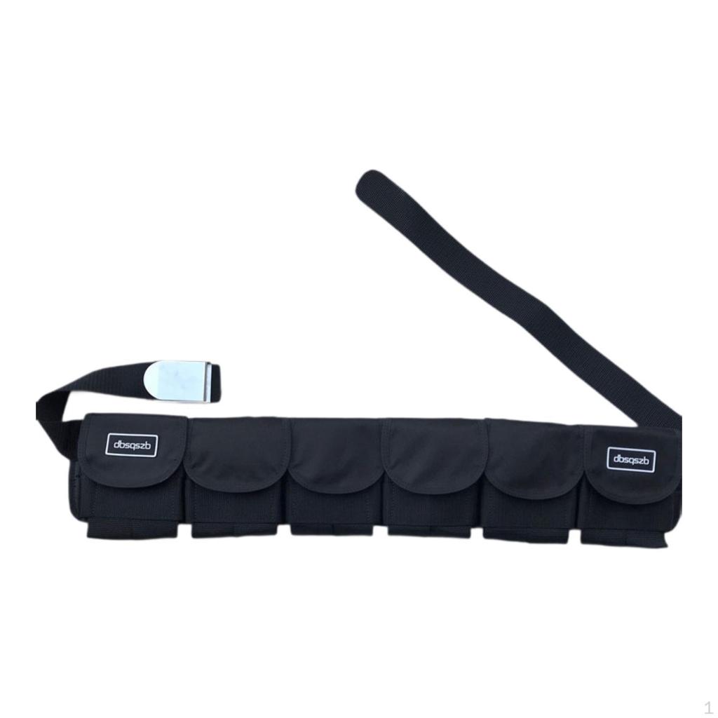 Diving Weight Belt with Pockets and Quick Release Mechanism for Snorkeling