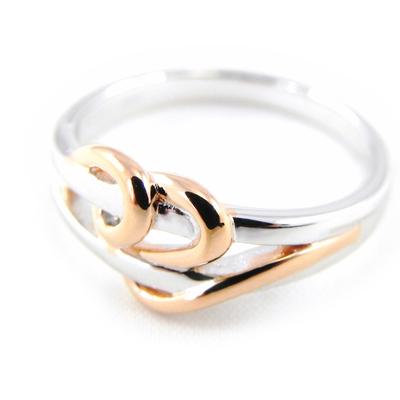 Zweifarbiger „Câlin“-Silberring