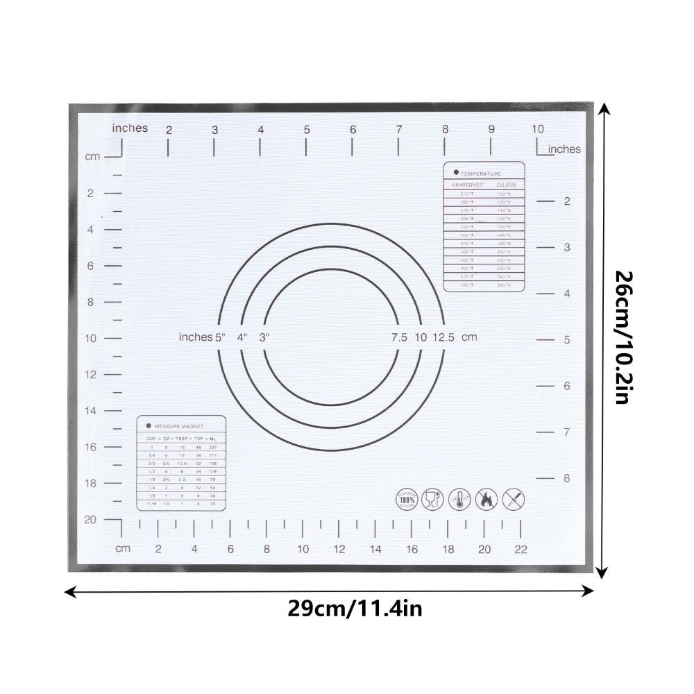 Non Stick Non Slip Silicone Baking Mat Food Grade Silicone Non-Slip Baking Mat Dough Kneading чёрный