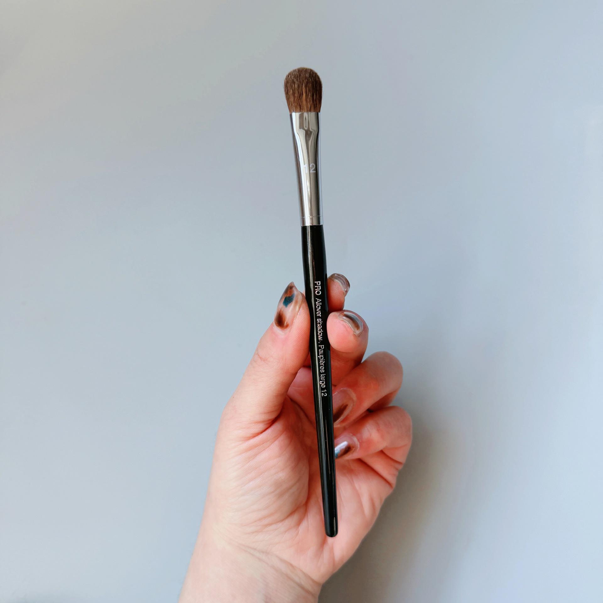 

S Series Silk Professional Animal Hair Eyeshadow Blending Brush No. 15 & No. 13 Eyebrow & Nose Shadow Brush Set