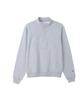 Champion Oversized Long 9oz Snap Button Made In Oxford Size L Men's High-Neck Loose-Fit Sweatshirt, Sleeve, Fleece-Lined, Heavyweight, Stand-Up