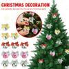 Christmas Disco Party Decoration Wedding Event Birthday Party Home Decoration Bow Decoration Supplies Christmas Tree Pendant