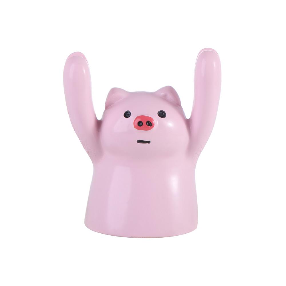 Kawaii Messege Desktop Memo Clip Holder Resin Picture Hand Raising Card Clip Piggy Frog Photo Stander Clip Ornaments