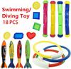 Children's Diving Toys Set Summertime Swimming Pool Treasure Hunt Diving Toy Torpedo Fish Plants Dolphin Buoy Water Toys Gifts