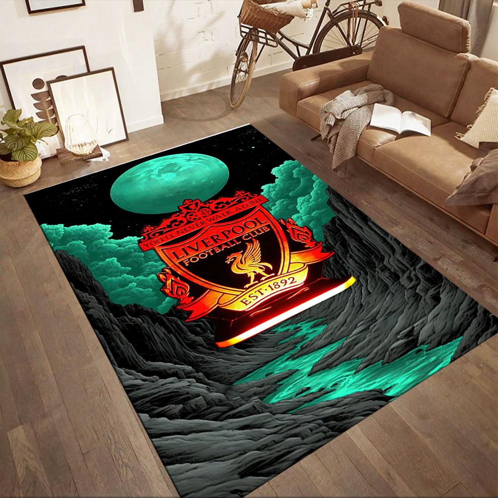 Liverpool Football Club Floor Rug Office Rug Suitable For Study Room Balcony Outdoor Playrooms Antislip Rug Decorate Offices Birthdaychristmas Gift
