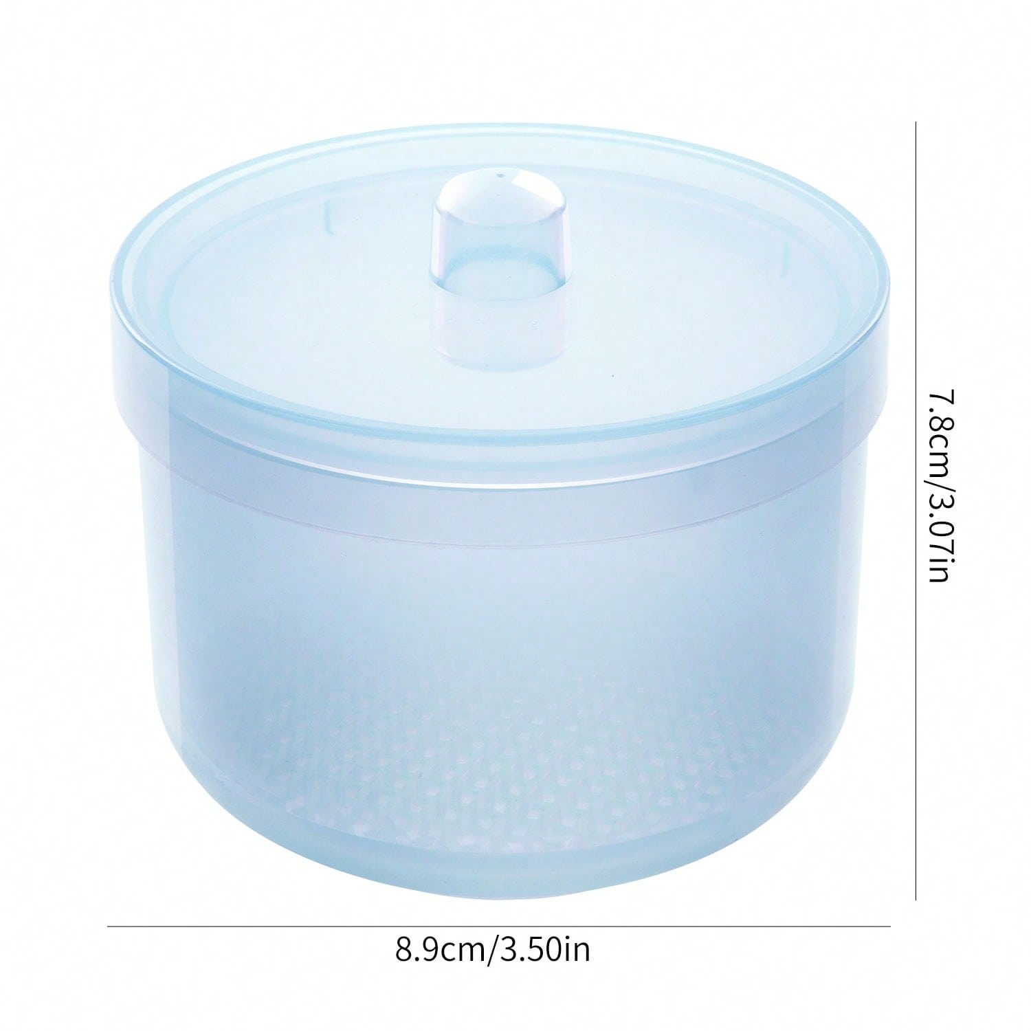 

1pc Nail Drill Disinfection Box, Nail Polishing Head Cleaning Box With Filter, Double-Layer Filtering Cleaning Box, Nail Brush Cleaning Case синій