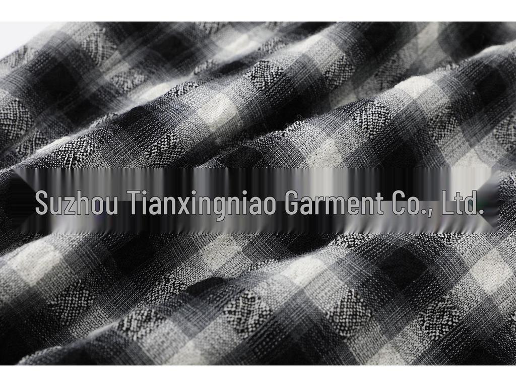 Women's Elastic Waist Plaid Wide-Leg Trousers - Spring/Summer 2026 Collection