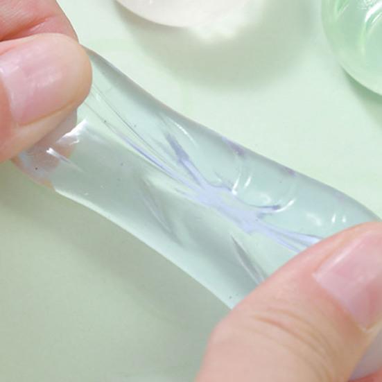 Stress Relief Dumpling Squeeze Toy Clear Mini Steamed Bun Sensory Toy Soft Stretchy Stress Ball Fidget Toy Party Favors