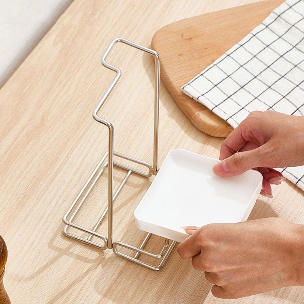 Rust-proof Pot Cover Shelf Stainless Steel Spoon Rack Utensils Organizer  Cooking Utensils