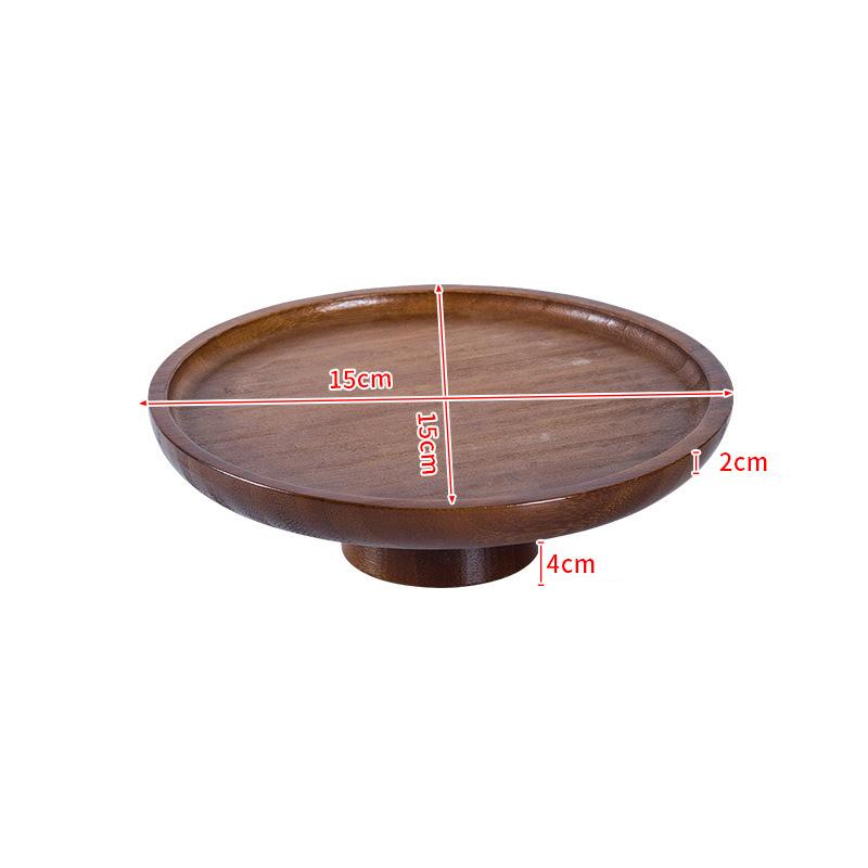 Bamboo Mini Tray Multi Style Storage Trays For Jewelry Photography Props Coaster Flower Pot Base Desktop Storage Supplies