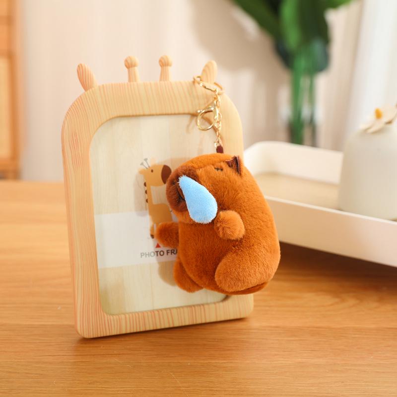 Capybara Plush Keychain Ornament - Backpack & Bag Decoration Toy