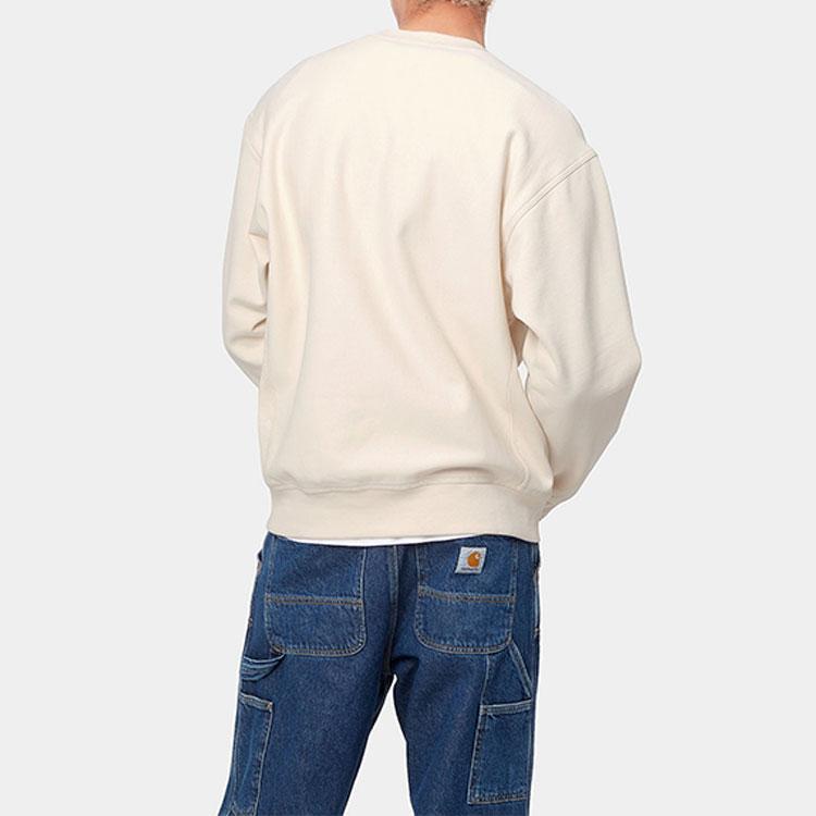 Carhartt WIP American Script Sweatshirt Natural Men Streetwear I025475-05-XX