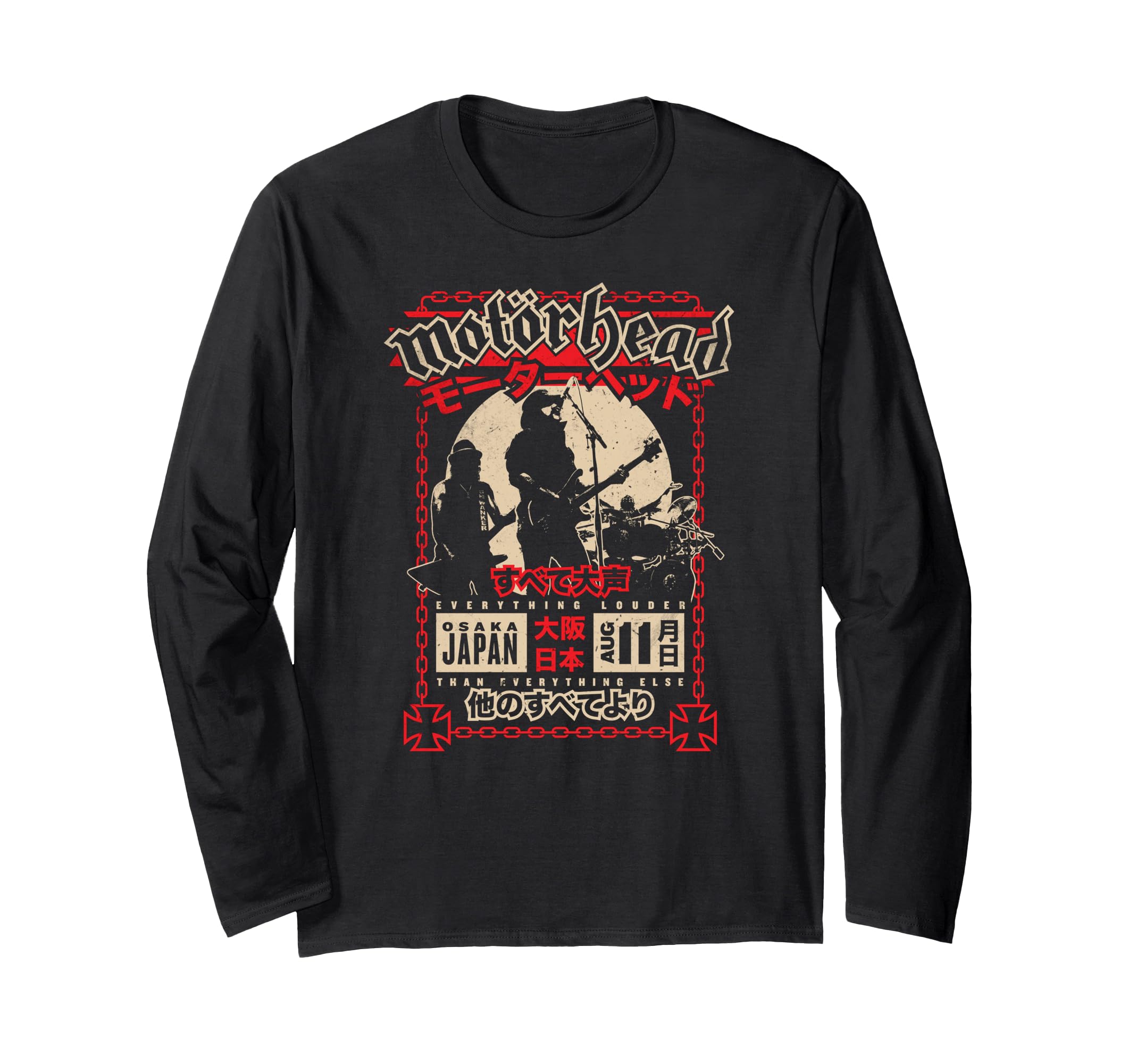 Motörhead Loud in Osaka футболка с длинным рукавом