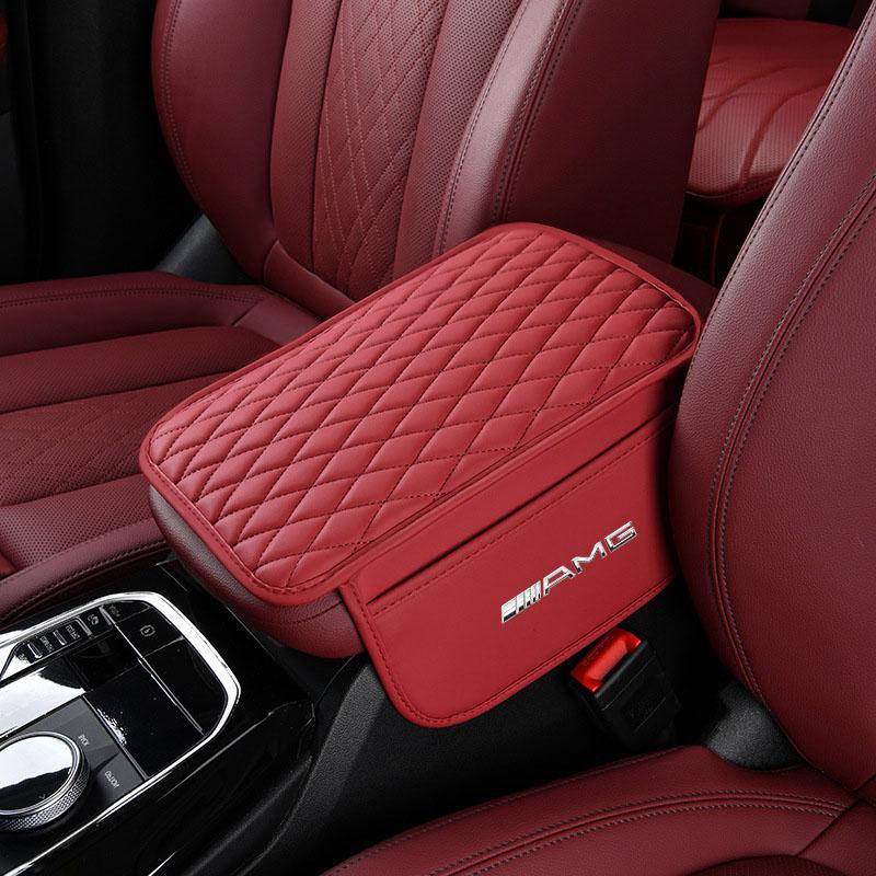 1 Pezzo Pelle Console Auto Cuscino Bracciolo Auto con Storage Styling Auto Per Mercedes Benz AMG GLE GLS GLC CLA GLB ML C500 C200 C300 W204 W206 W203