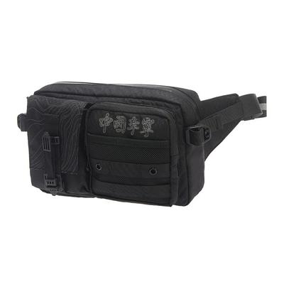 Li Ning Sports Fashion Series Reflective Fabric Waist Bag Unisex Waist Bag Black ABLR040-1