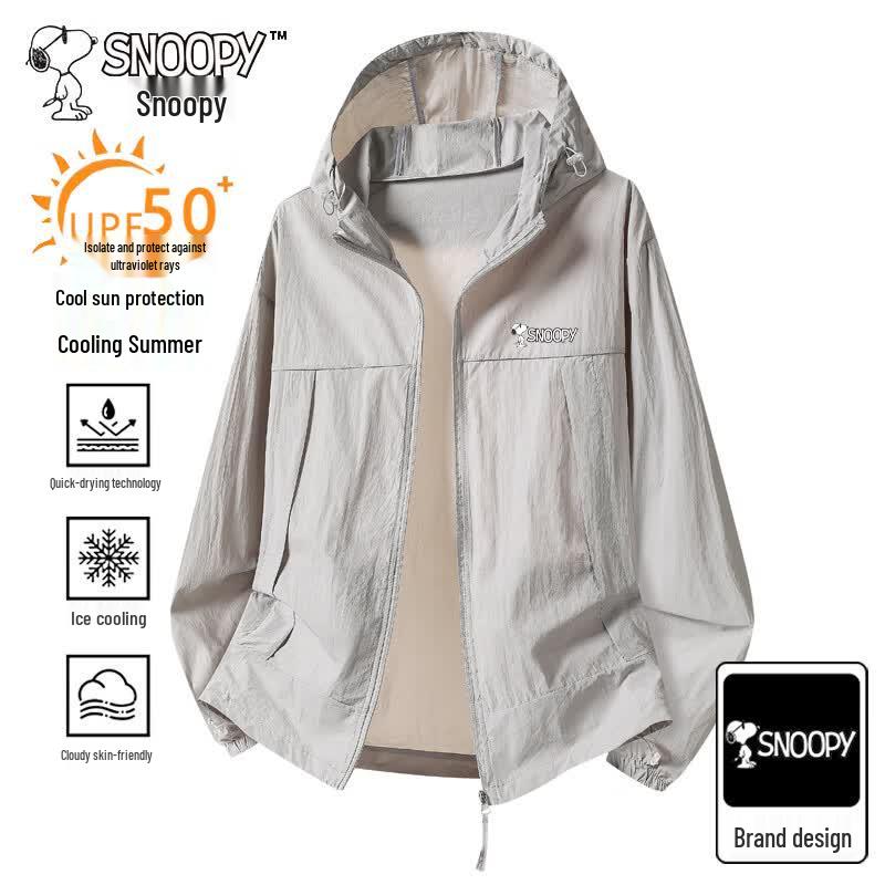 SNOOPY Men's Lightweight UPF50+ Sun Protection Jacket