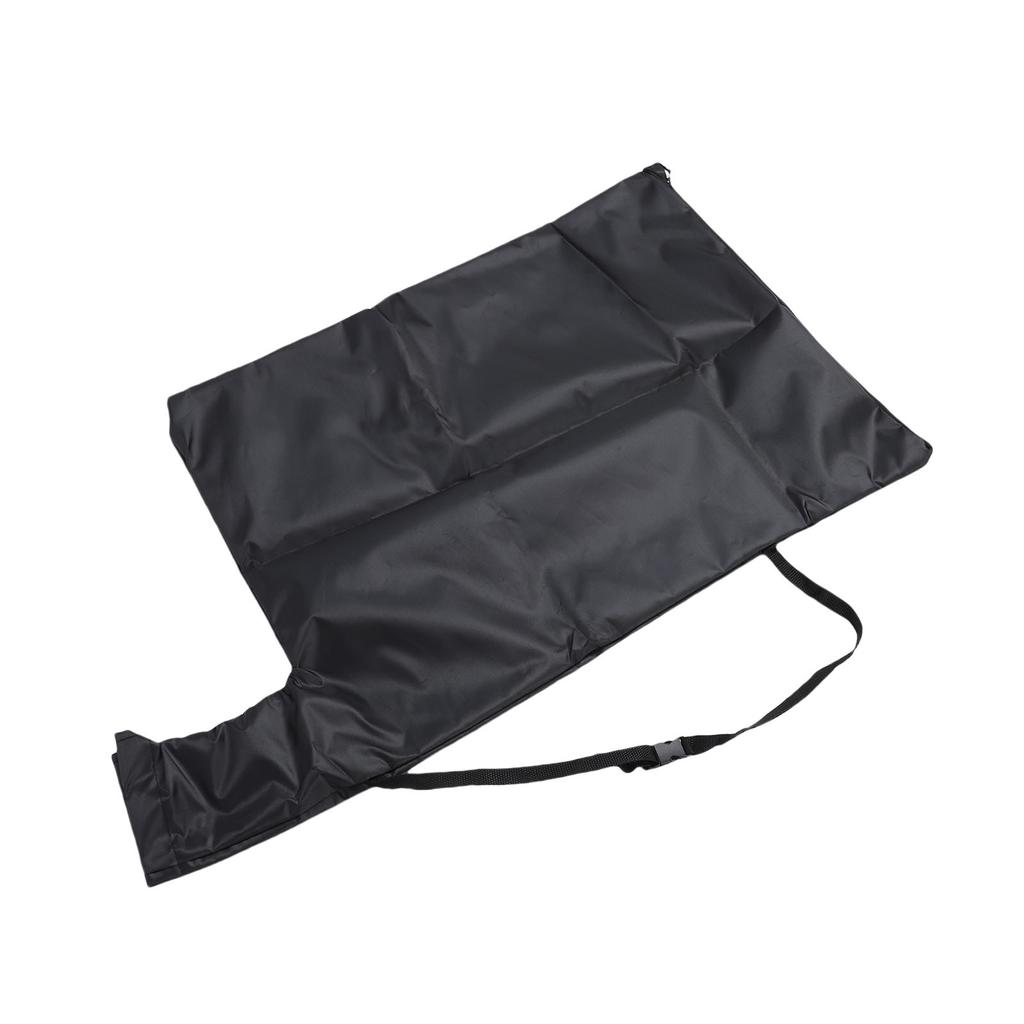 Laubbläser-Saugsack Ersatz mit Kabelbinder Oxford-Gewebe Tragbarer Griff Laubbläser Reißverschluss Entleerbeutel Schwarz