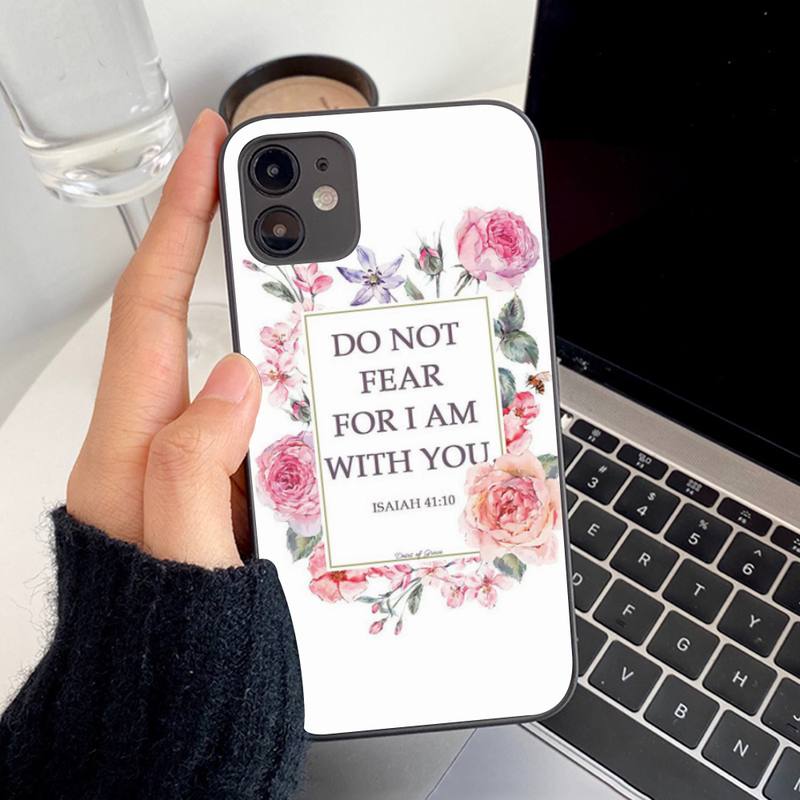 Bible Verse Philippians Jesus Christ Christian Phone Case for iPhone 11 12 13 Mini Pro XS MAX 8 7 6 6S Plus X 5S SE 2020 XR