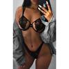 Sexy Lingerie Set Porno Lace See Through Underwear Women Bikini Bra Panties Suit Exotic Apparel Flirt Sex Costume Clothes