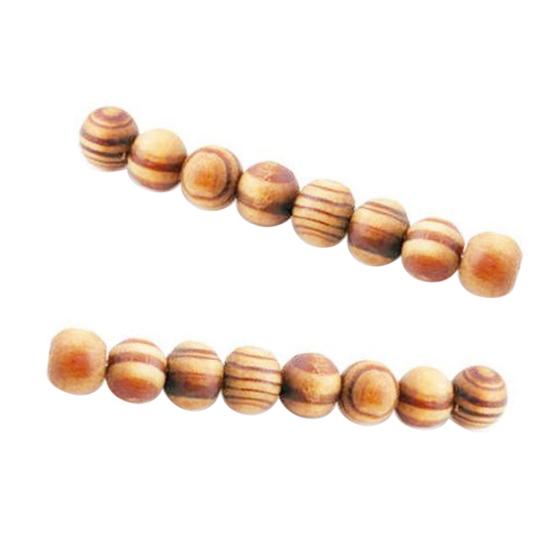 100 pezzi 8mm perline di legno sciolte per gioielli fai da te collana orecchini bracciale artigianato