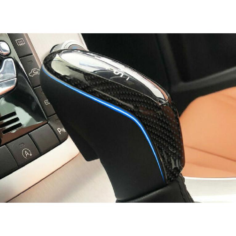 Real Carbon Fiber Gear Shift Knob Trim Fit for Volvo V60 2013-17