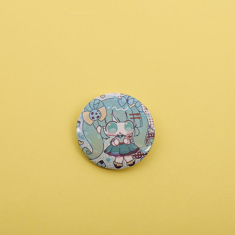 Hatsune Miku Anime Laser Glass Button Badge Brooch