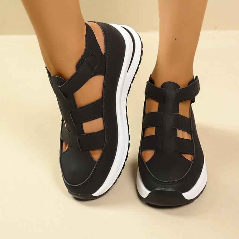 Fashion Women Sandals Soft Low Heels New Summer Slip On Shoes for Women Fashion Heeled Anti-slip Sandals Women Outdoor
