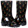 Fashion Litfun Summer Rain Boots For Women Fashion Printed Rain Shoes Outdoor Work Anti-Slip Waterproof Boots Comfortable Rubber Shoes