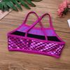Kids Girls Sequins Mermaid Tank Top with Shorts Dance Outfit Gymnastics Dancing Costume Swimwear