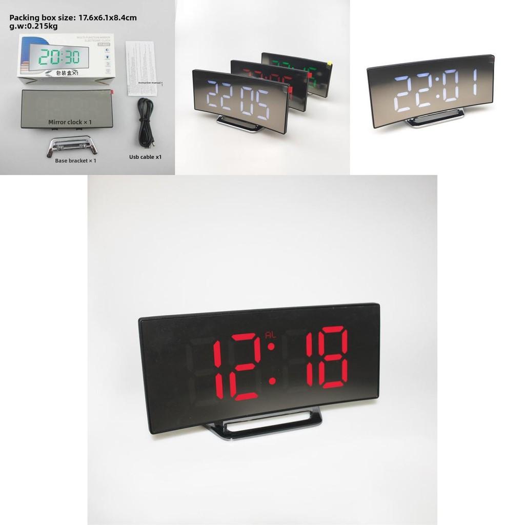Digital Led Alarm Clock With Silent Design And 24h Indicator For Bedroom Use