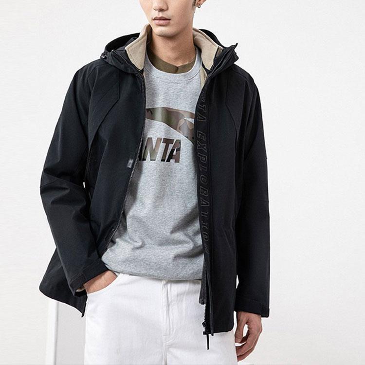 Anta Training Series Two-Piece Warm Casual Jacket Men Tops Black 952147670-4