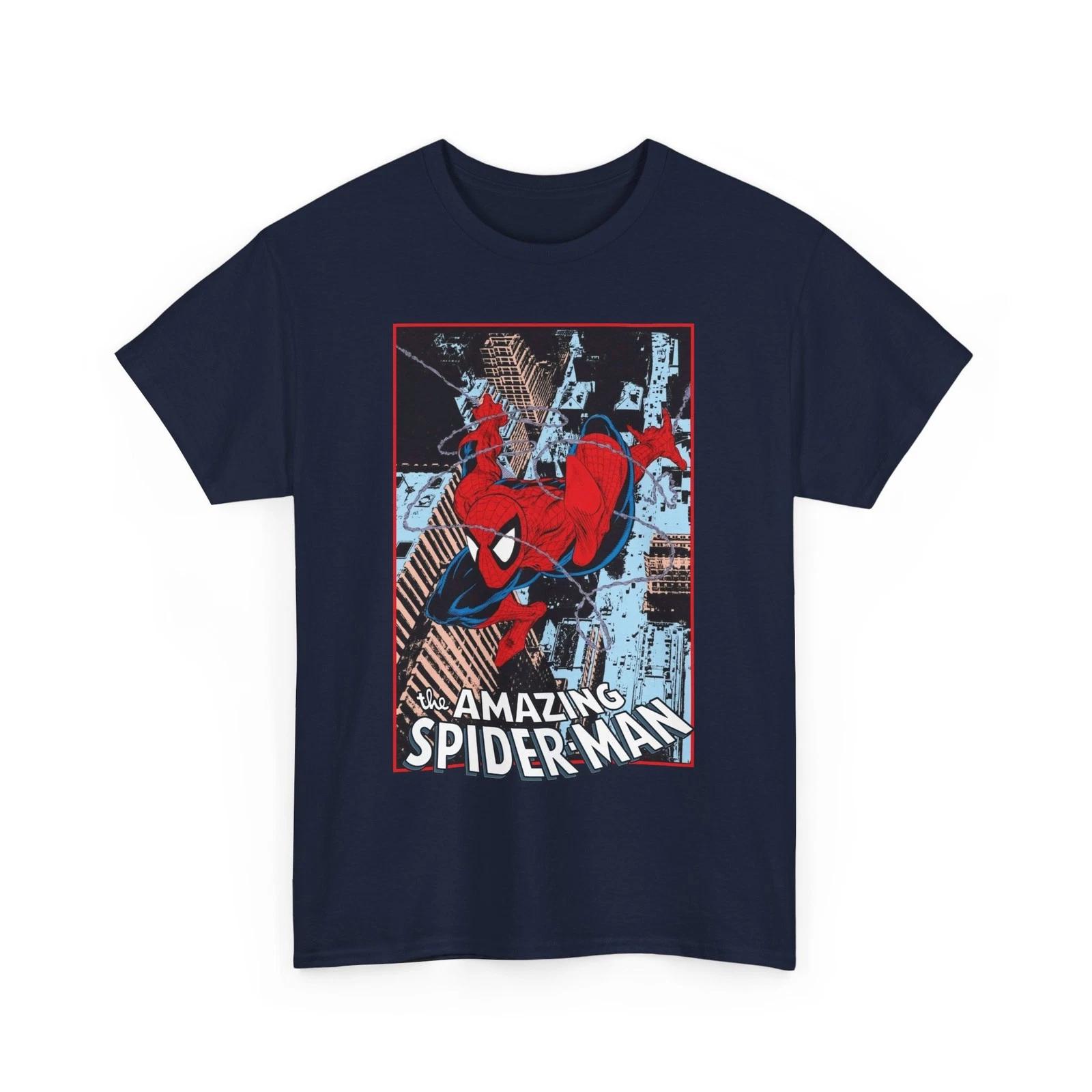 Amazing Spider-Man T-Shirt Todd McFarlane Art Marvel Spidey Vintage-Style Tee XXXXL