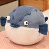 Stuffed Animal Doll Fat Body Cartoon Doll Plushie Appease Sleeping Pillow Sofa Ornament Cute Pufferfish Crocodile Plush Pillow Toy Christmas Gift