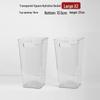 Large Square Transparent Acrylic Deep Water Flower Rehydration Bucket (2-Pack)