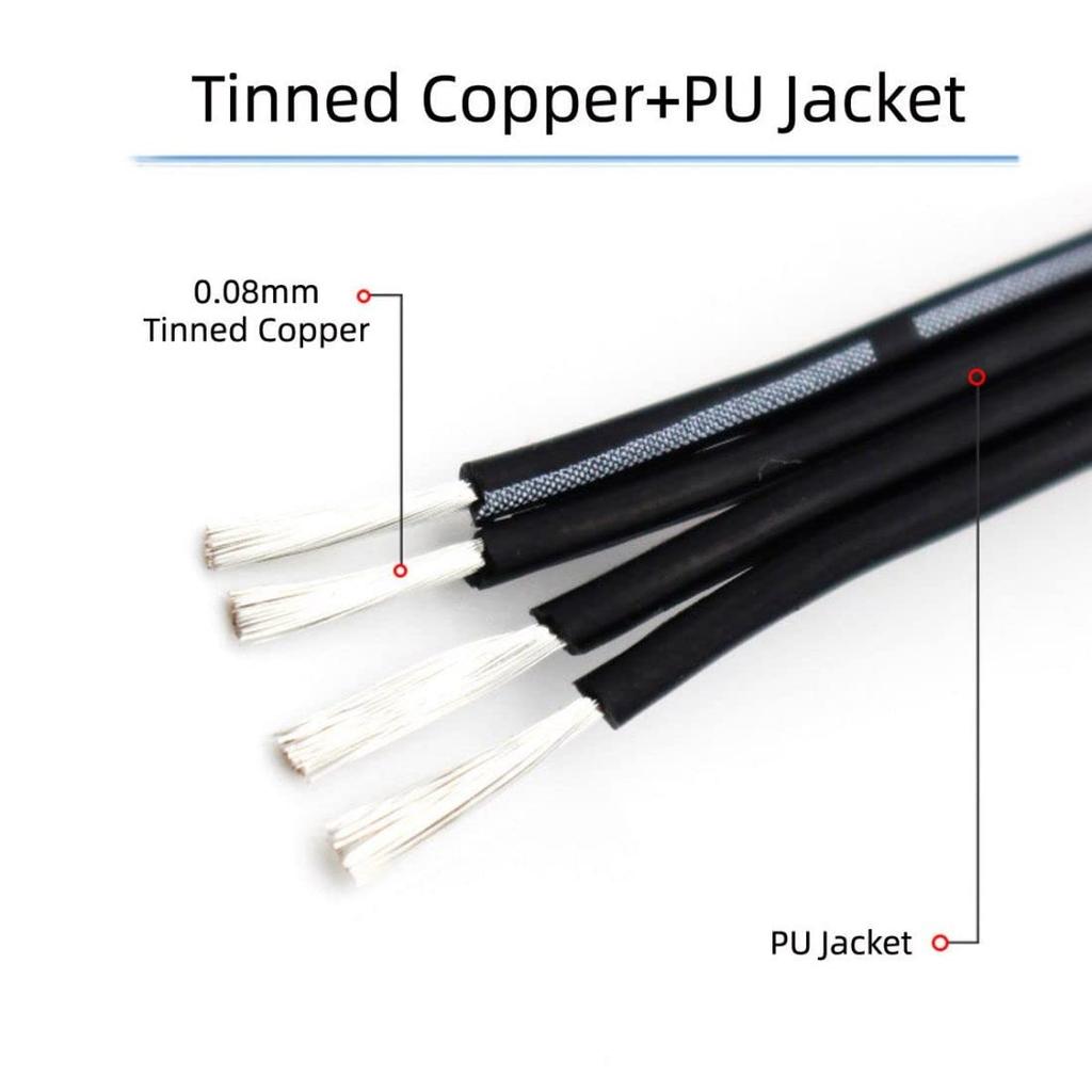 Chenyang USB Kurz Flach USB Typ A Stecker auf Stecker 4 Adern 5V 2A Lade-Datenverlängerung Silikonkabel 4 Adern 30AWG 13cm 2.0 Kabel, 2.0