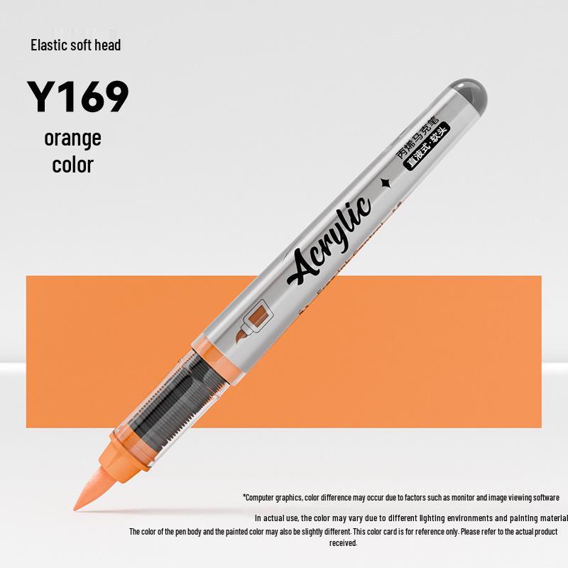 Jinzhi Liquid Acrylic Marker Pen - Soft Tip, Opaque, Large Capacity, Stackable Colors