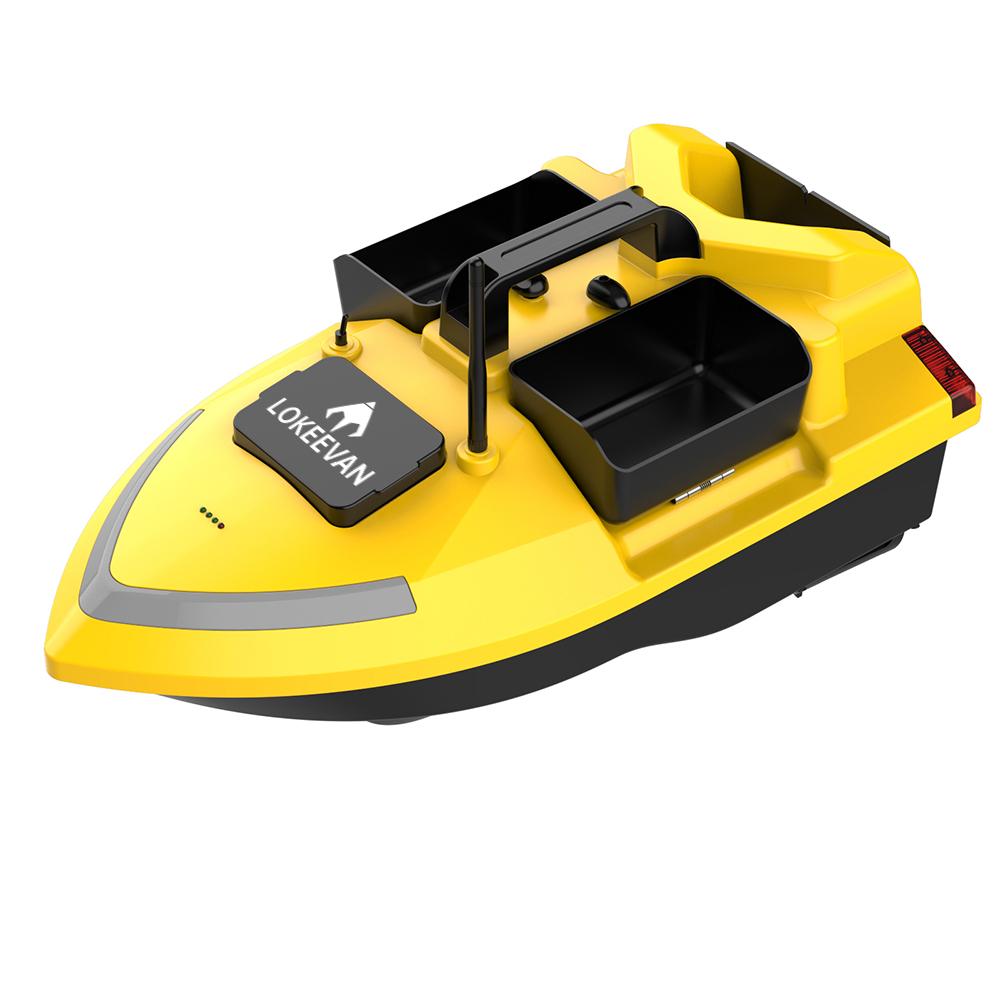 GPS Köderboot Lokeevan V020 12000mAh Akku Doppelmotor 3 Behälter 2KG Traglast 500M Fernbedienung