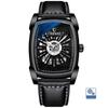 CHENXI Automatic Mechanical Watch for Men Tonneau Shape Skeleton Dial Waterproof Square Wristwatch relojes para hombres