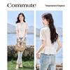 Elegant Lace V-Neck Resort Blouse