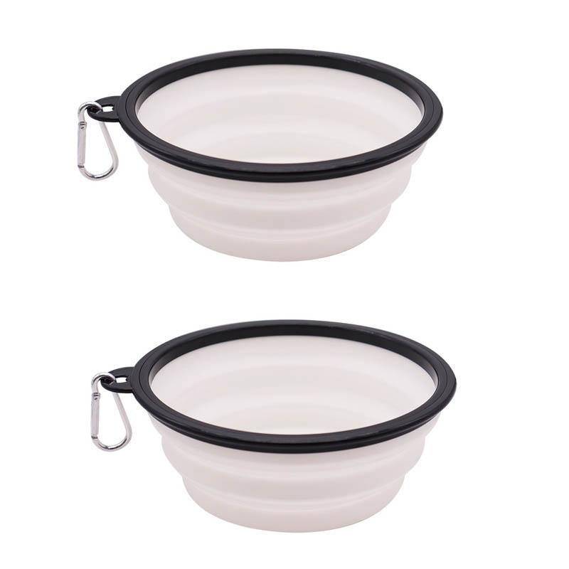 350ml Collapsible Dog Pet Folding Silicone Bowl Outdoor Travel Portable Puppy Food Container Feeder Dish Bowl Pet Supplies