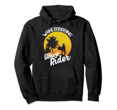 Wakeboard Waverider Am Strand Hoodie