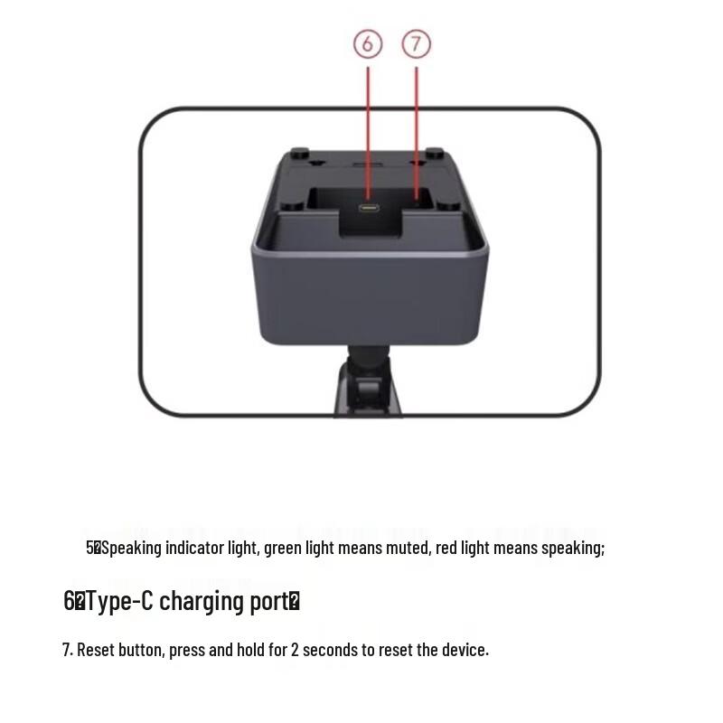 MAXHUB Wireless Desktop AI Noise Reduction Microphone (CN version)