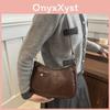 Street Style Minimalist Pu Womens Shoulder Bag Crossbody With Zip Closure Daily Use