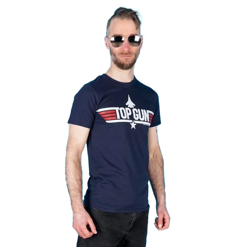 Top Gun Mens Cougar Back Print T-Shirt