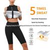 Regata de Gola Alta Feminina Europeia e Americana: Roupa de Fitness que Absorve o Suor Roupa de Sauna para Escultura Corporal Casual.