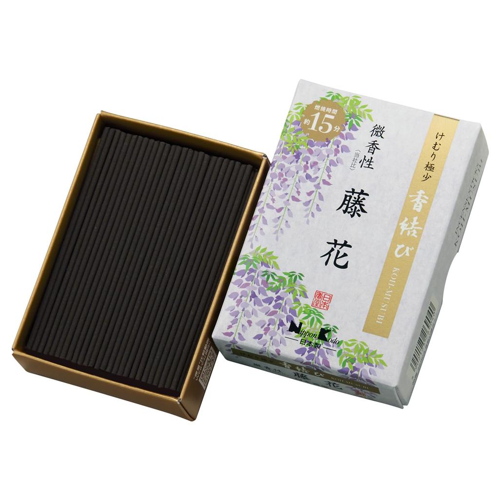 Nippon Kodo Incense Knot Slightly Scented Wisteria Mini 60g