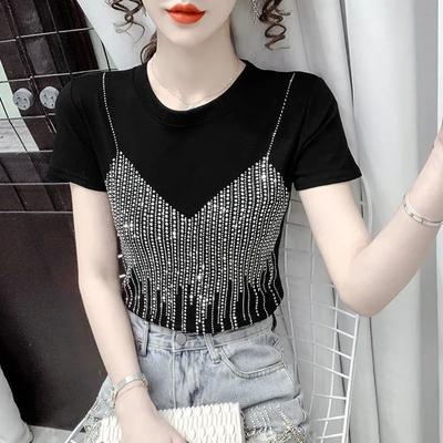Frauen Casual Einfarbig O Neck T-shirt Damen Streetwear Tees Top Sommer Kurzarm T Shirt