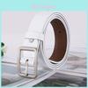 Genuine Leather Belt For Women Men Casual Fashion With Square Alloy Buckle For Outdoor Wear