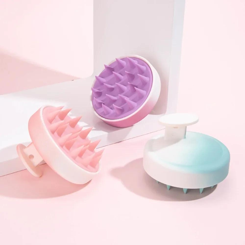 Silikon Shampoo Pinsel Kopf Kopfhaut Massage Kamm Haar Waschen Kamm Körper Massage Pinsel Bad Dusche Pinsel Salon Friseur Werkzeug